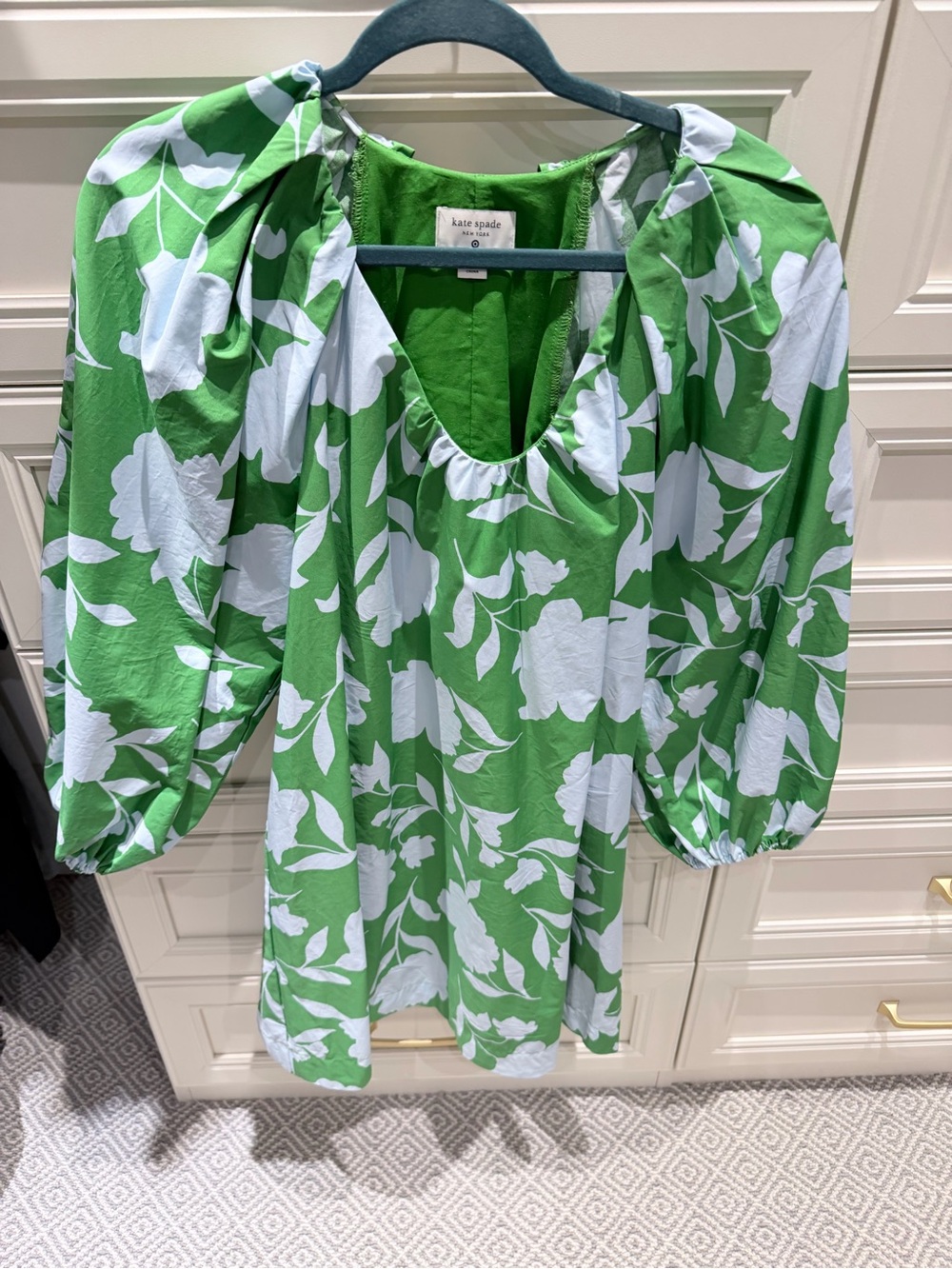 kate spade for Target blue and green floral mini dress